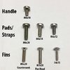 Handle and pads screw set